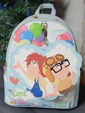 Loungefly Disney Pixar Up Carl & Ellie Balloon Mini Backpack with Coin Purse